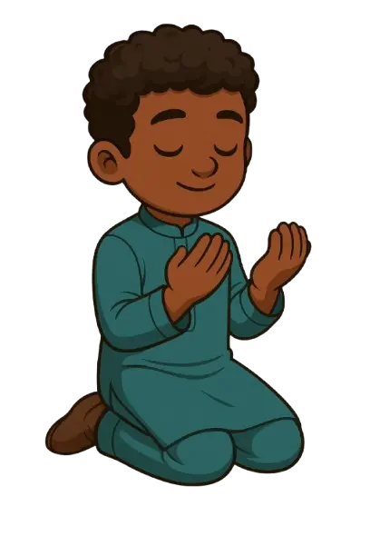 child praying allah memorize quran