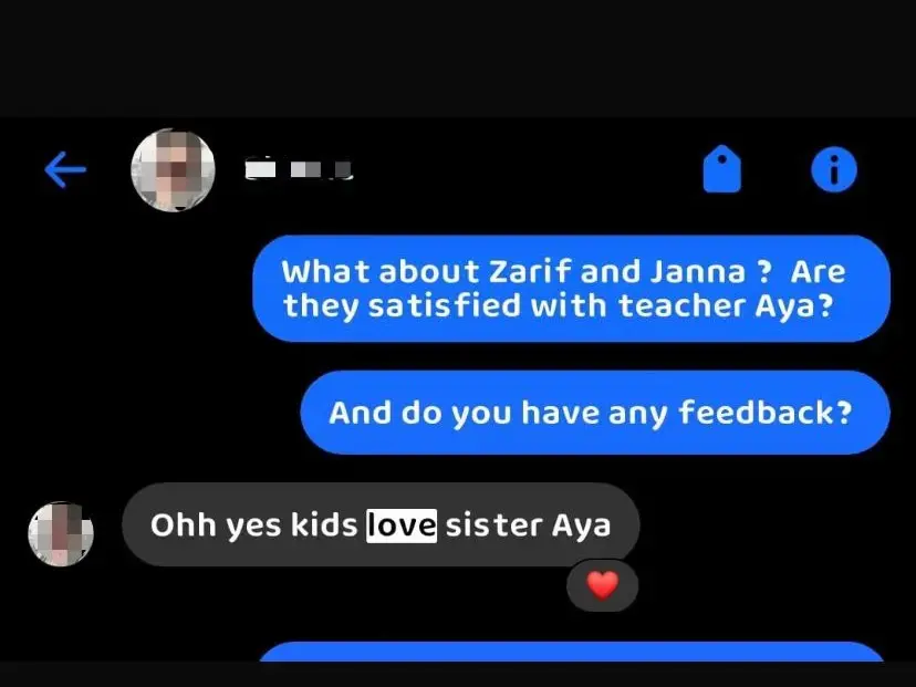 Testimonial screenshot